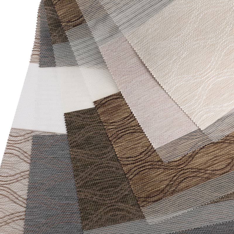 F040 Hotell Sovrum Dag-Natt Gardin Semi-Blackout Zebra Blind Tyg