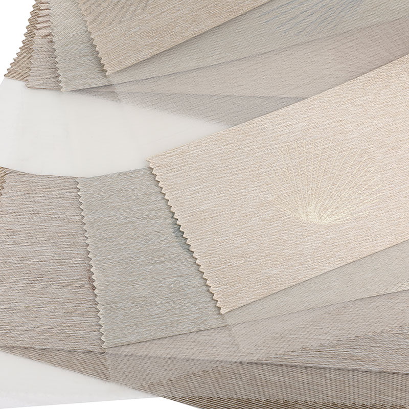 GD03 Enkelt mode Mjuk Gauze Gardin Jacquard Zebra Blind Tyg