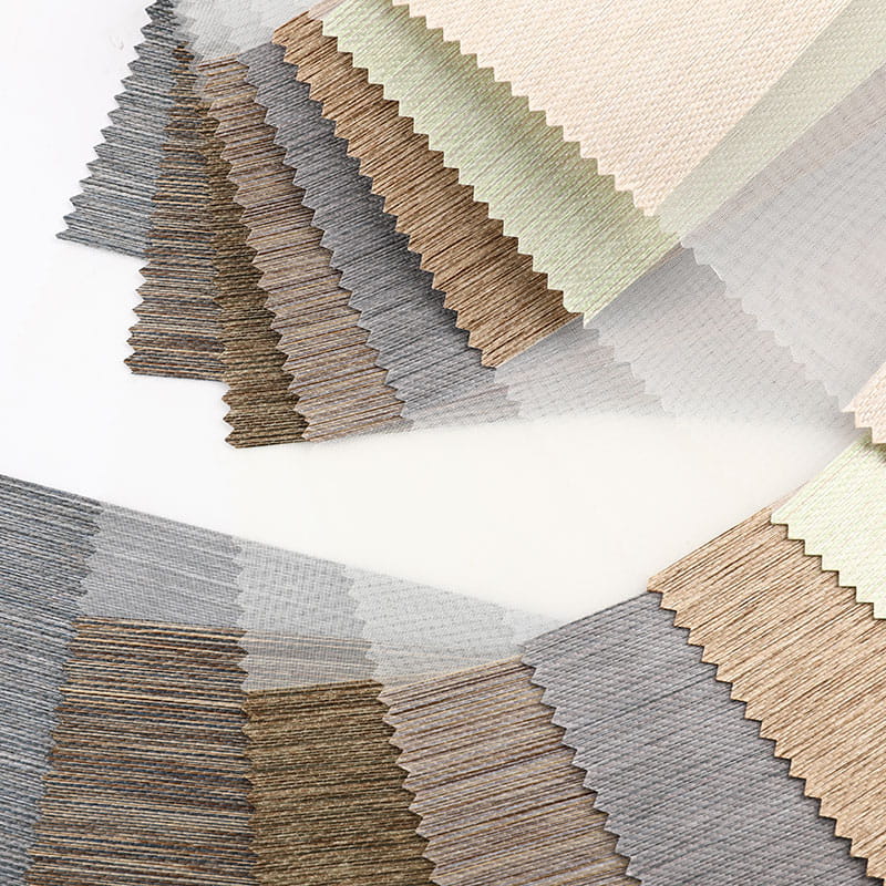 F031 Vattentät oljetät solskyddsmedel Semi-Blackout Zebra Blind Tyg